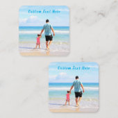 Exemple de Carte de visite photo avec texte person (Devant / Derrière)