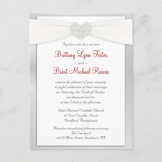 Exemple de carte postale faire-part de mariage (Devant)