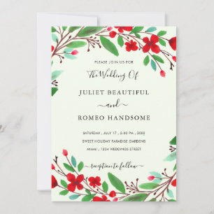 Exemple de Cartes de Mariage à l'Aquarelle
