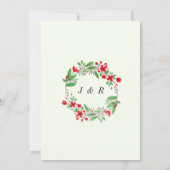 Exemple de Cartes de Mariage à l'Aquarelle (Dos)