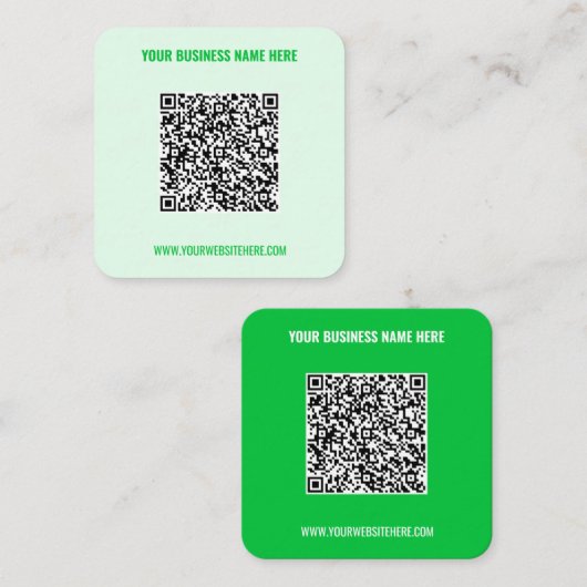 Exemple de Cartes de Visite avec Code QR Choisisse (Devant / Derrière)