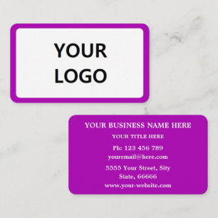 Exemple de Cartes de Visite avec Logo ou Photo Cho