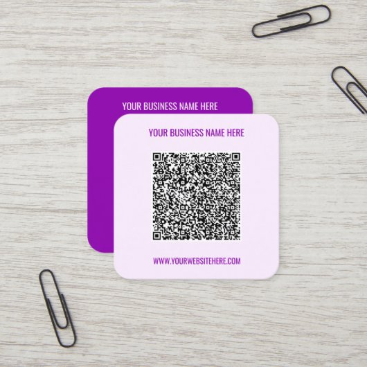 Exemple de Cartes de Visite de Site Web avec Nom d (Devant/Arrière en situation)