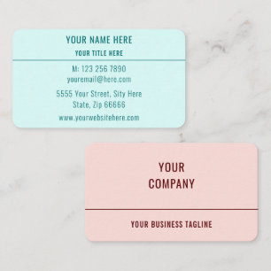 Exemple de Cartes de Visite Professionnelles Chois