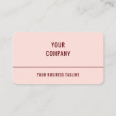 Exemple de Cartes de Visite Professionnelles Chois (Dos)