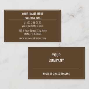 Exemple de Cartes de Visite Professionnelles Chois