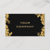 Exemple de Cartes de Visite Professionnelles Noire (Devant)