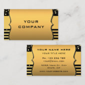 Exemple de Cartes de Visite Promotionnelles Noir e (Devant / Derrière)