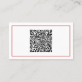 Exemple de Cartes de Visite QR Code à Personnalise (Dos)