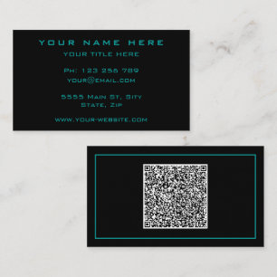 Exemple de Cartes de Visite QR Code Personnalisées