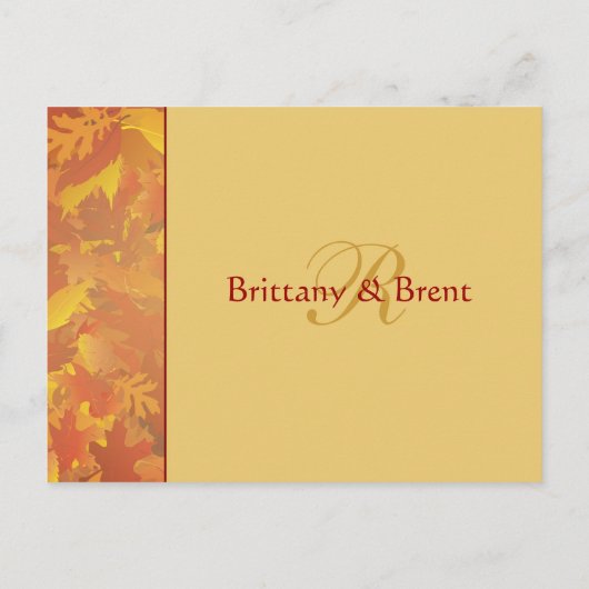 Exemple de Faire-part de mariage - Feuilles d'auto (Dos)