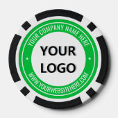 Exemple de jetons de poker avec logo et texte de m (Verso)