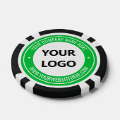 Exemple de jetons de poker avec logo et texte de m (Simple)