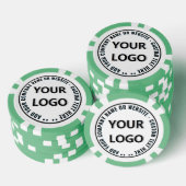 Exemple de jetons de poker avec logo et texte de s (Empiler)