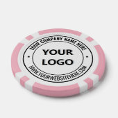 Exemple de jetons de poker avec logo et texte de s (Simple)