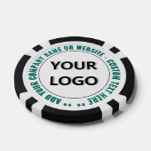 Exemple de jetons de poker avec texte de logo d'en (Simple)