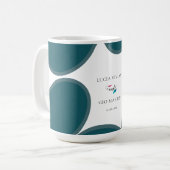 Exemple de mariage vert de la forêt Faveur Mug (Devant gauche)