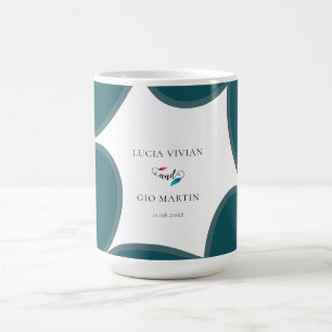 Exemple de mariage vert de la forêt Faveur Mug