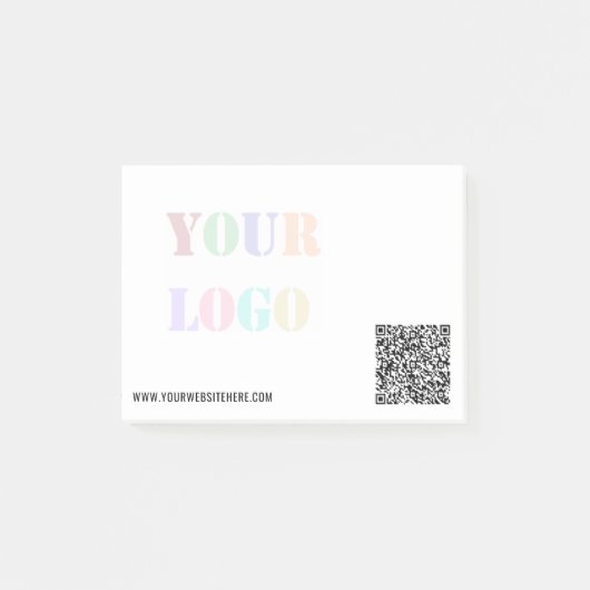 Exemple de notes Post-it® avec code QR personnalis (Devant)