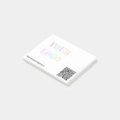 Exemple de notes Post-it® avec code QR personnalis (Incliné)