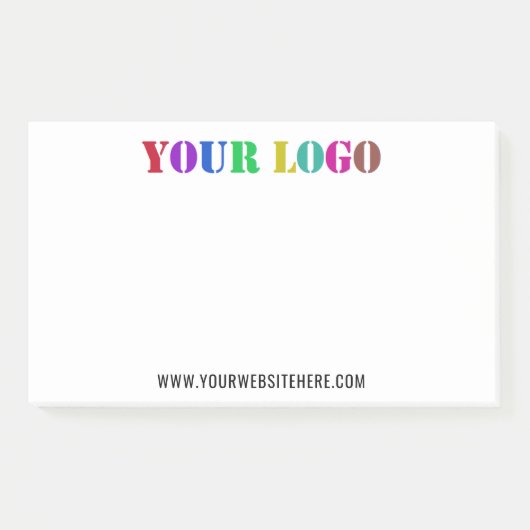 Exemple de notes Post-it® du logo d'entreprise per (Devant)