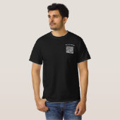 Exemple de T-Shirt avec nom d'entreprise et code Q (Devant entier)