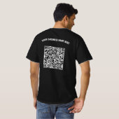 Exemple de T-Shirt avec nom d'entreprise et code Q (Dos entier)