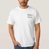 Exemple de T-shirt Entreprise Logo et Code QR (Devant)