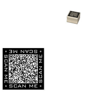 Exemple de tampon en caoutchouc de code QR de coul
