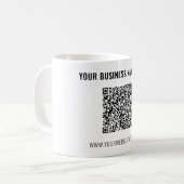 Exemple de tasse de café avec code QR et texte per (Devant gauche)