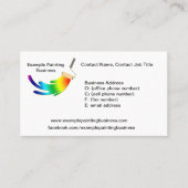 Exemple d'un carte de visite pour des affaires de (Devant)