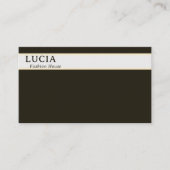 Exemple et élégant Carte de visite foncé vert clai (Devant)