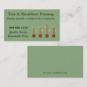 Exemples de Carte de visite d'impression d'arbre p (Devant / Derrière)