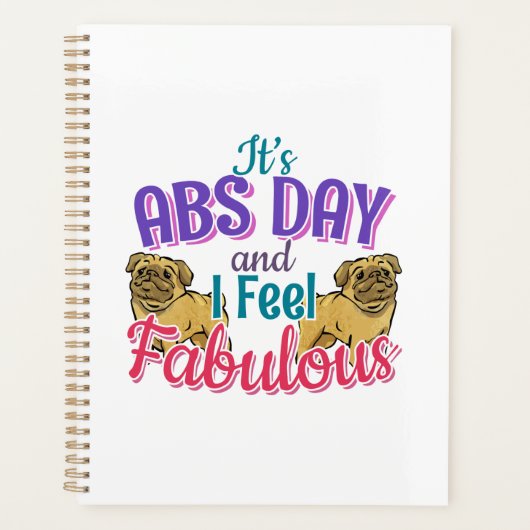 Exercice Abs Day Core - Amoureux des chiens Carlin (Devant)