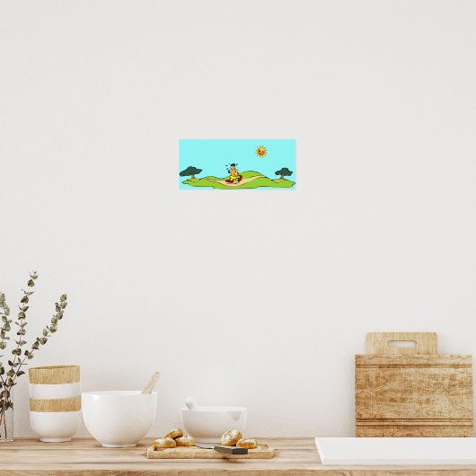 Exercice d'été Funny Poster (Cuisine)