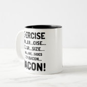 Exercice drôle pour des tasses de lard (Devant gauche)