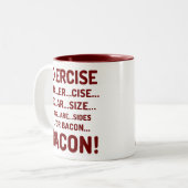 Exercice drôle pour les tasses à deux tons de (Devant gauche)