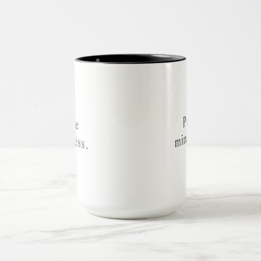 Exercice Mindfulness Expression Simple Café Mug (Centre)