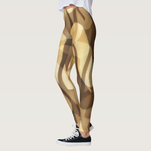 Exercice Mocha et Tan Art Leggings (Gauche)
