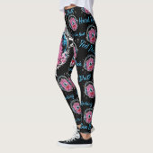 Exercice Monster de musique rose Leggings (Gauche)