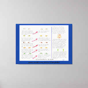 Exercices de vision oculaire sur toile enveloppée