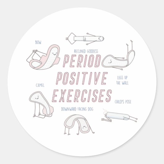 Exercices positifs de la période Sticker rond (Devant)