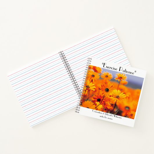 "Exercise Patience" Carnet Daisy (Intérieur)
