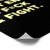 Exercising Just-enough To Fck &amp; Fight Funny (o Poster (Hoek)