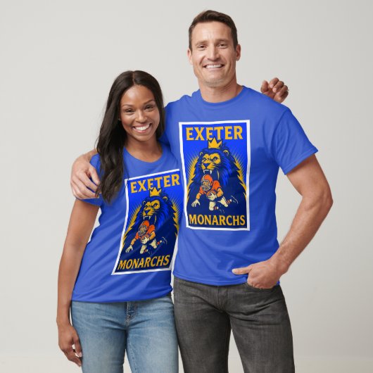 EXETER, CA MONARCHS CLASSIC FOOTBALL T-SHIRT. T-SHIRT (Unisex)