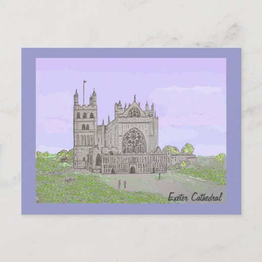 Exeter Cathedral Briefkaart (Voorkant)