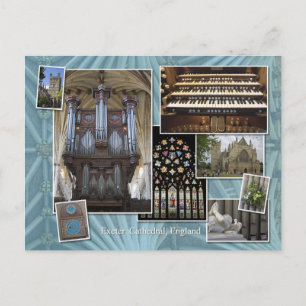 Exeter Cathedral montage Angleterre, carte postale