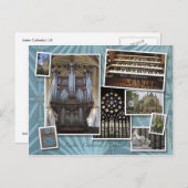 Exeter Cathedral, Royaume-Uni - carte postale mont (Devant / Derrière)