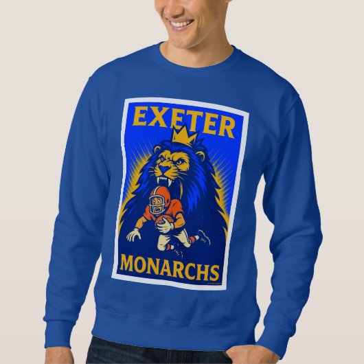 Exeter Monarchs sweatshirt classique. (Devant)