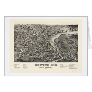 Exeter, NH Panoramic Map - 1884